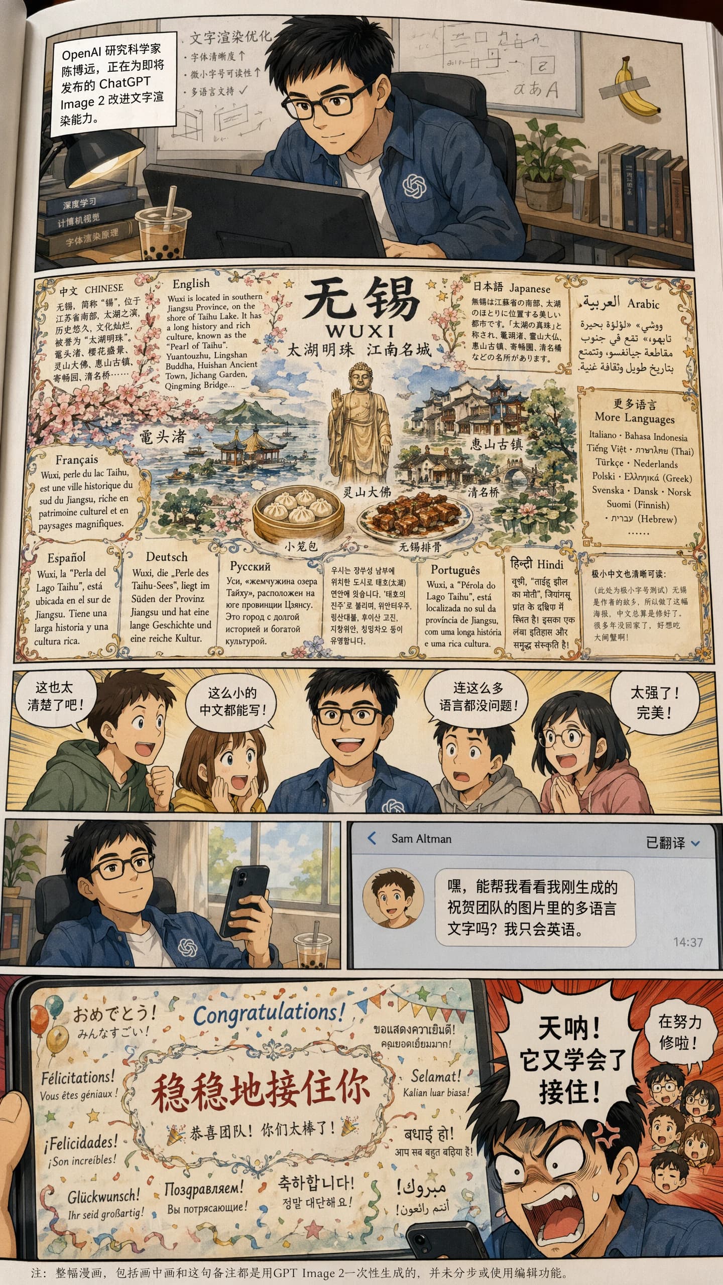 Wuxi, in ten languages